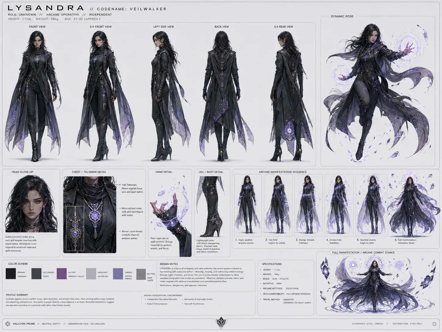 Lysandra Veilwalker Character Sheet