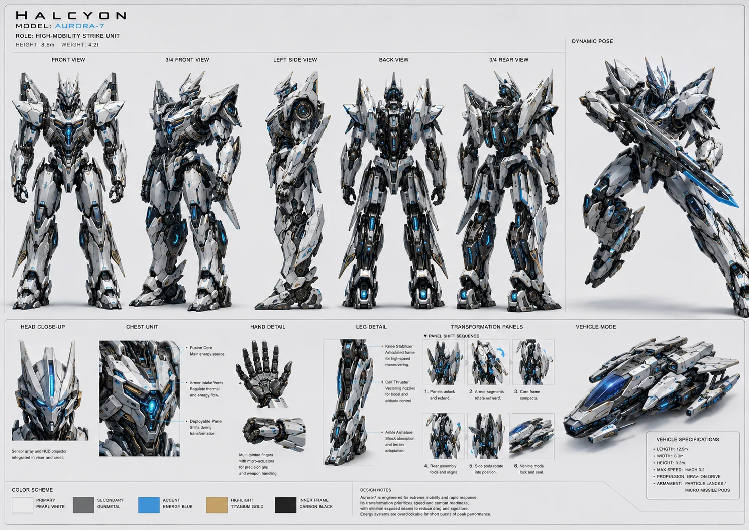 HALCYON AURORA-7 Concept Sheet